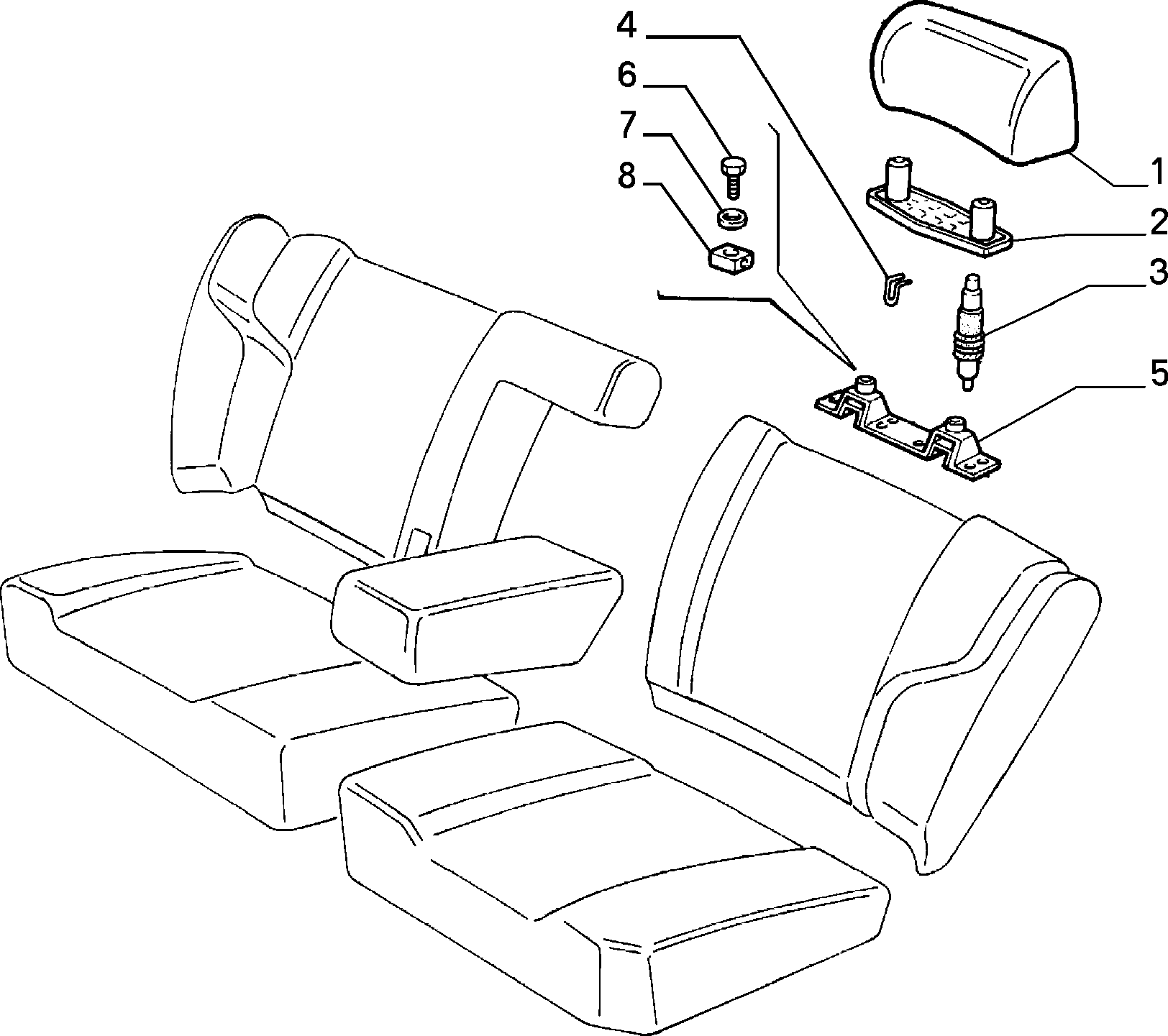 70613/01 REAR SEAT
