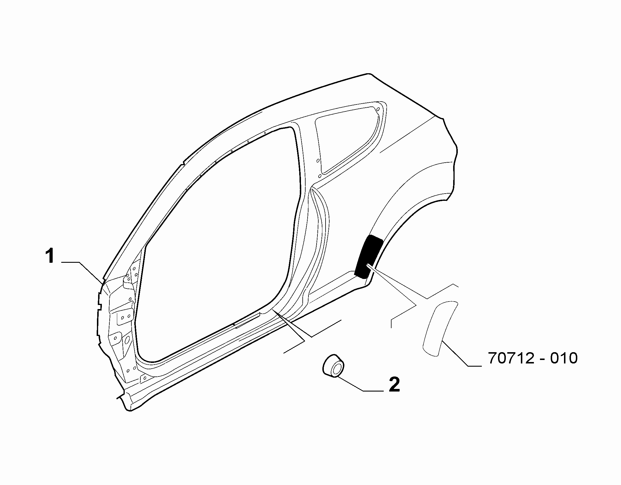 70019-010 EXTERNAL SIDE FRAME