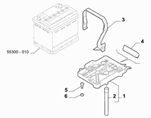 55300-030 BATTERY SUPPORT