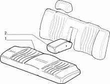 70615/00 REAR SEAT LINING