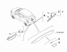 55401-040 REVERSE FOG TAIL LAMP