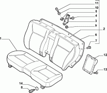 70613/00 REAR SEAT
