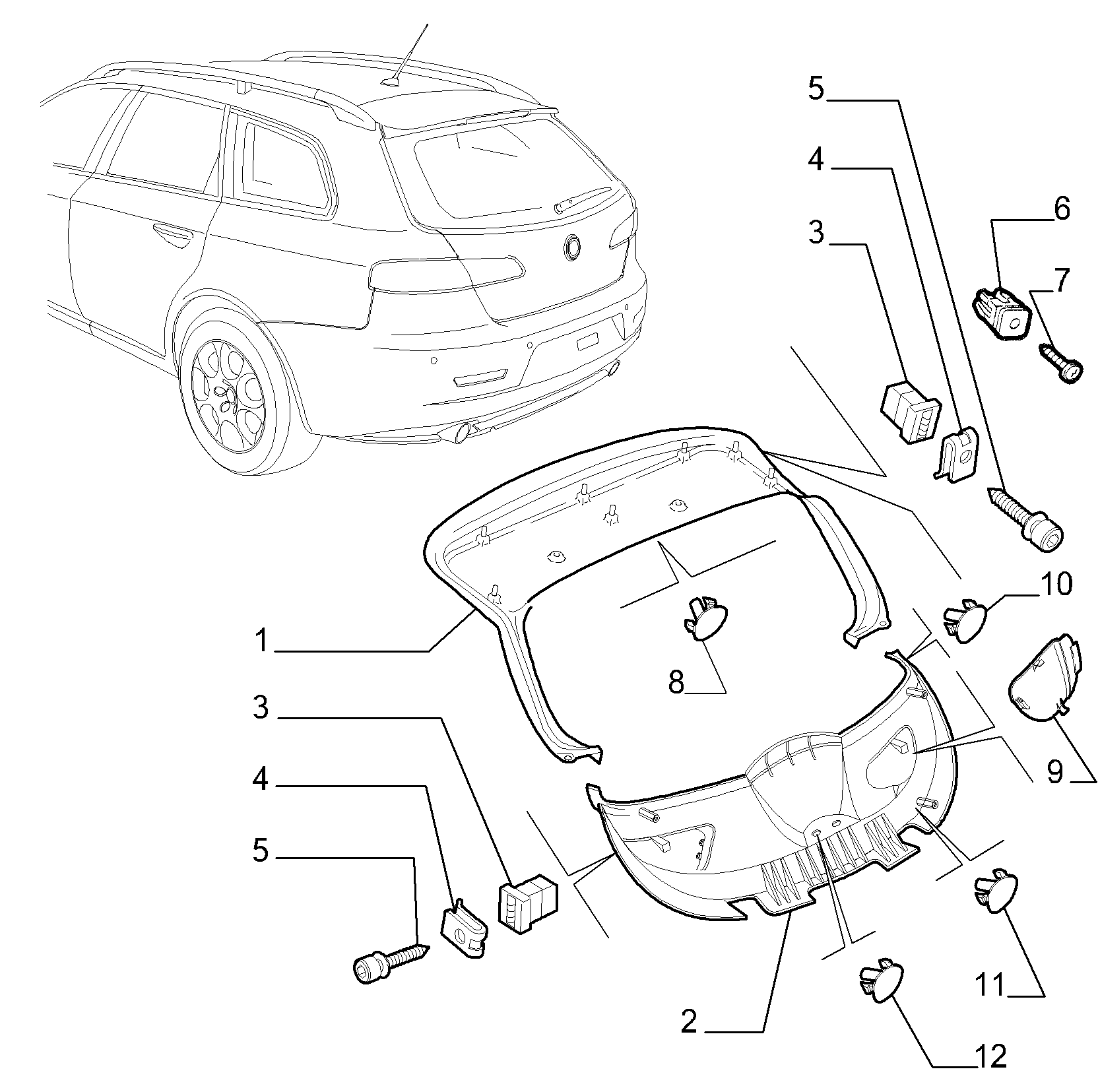 70148-030 INTERNAL REAR DOOR LINING