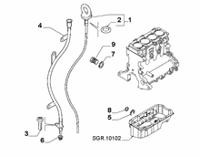 10301-060 DIP STICK, CAP, TRANSMITTER AND PRESSURE ROD