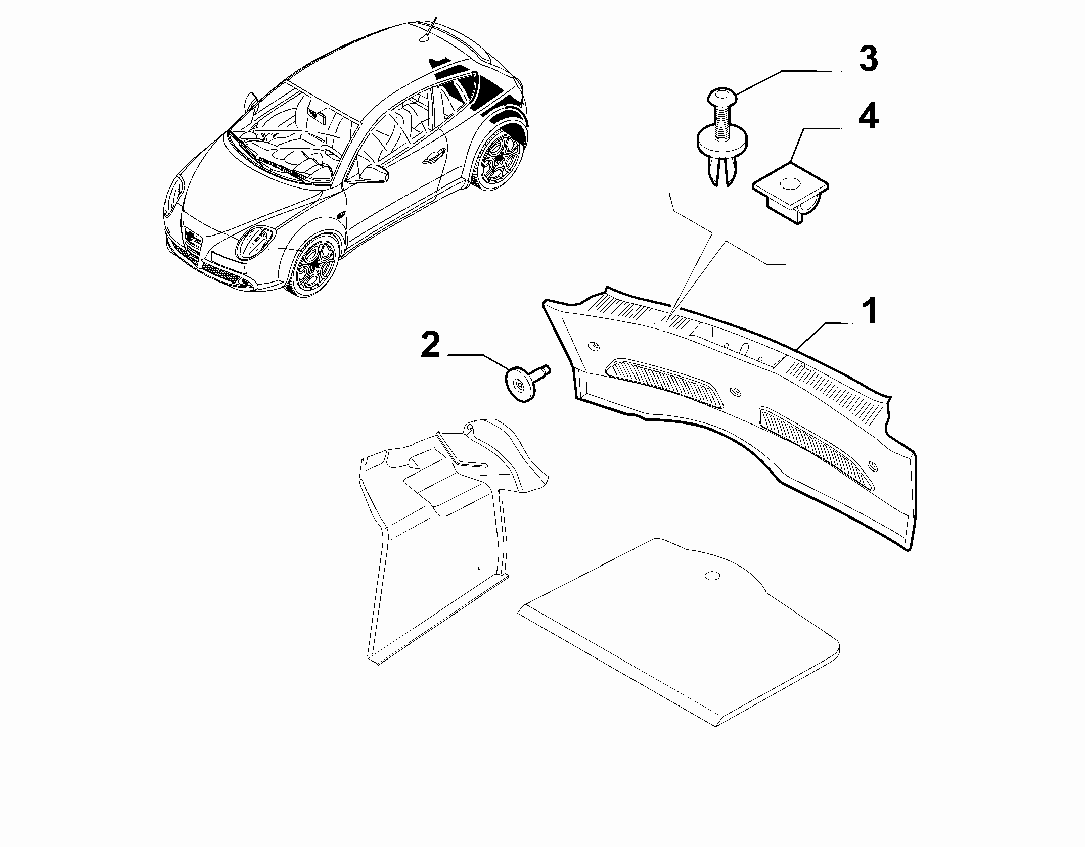 70526-020 REAR TRUNK INTERNAL LINING