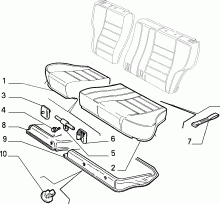 70613/01 REAR SEAT