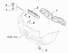 70726-020 FRONT BUMPER CLAMPS