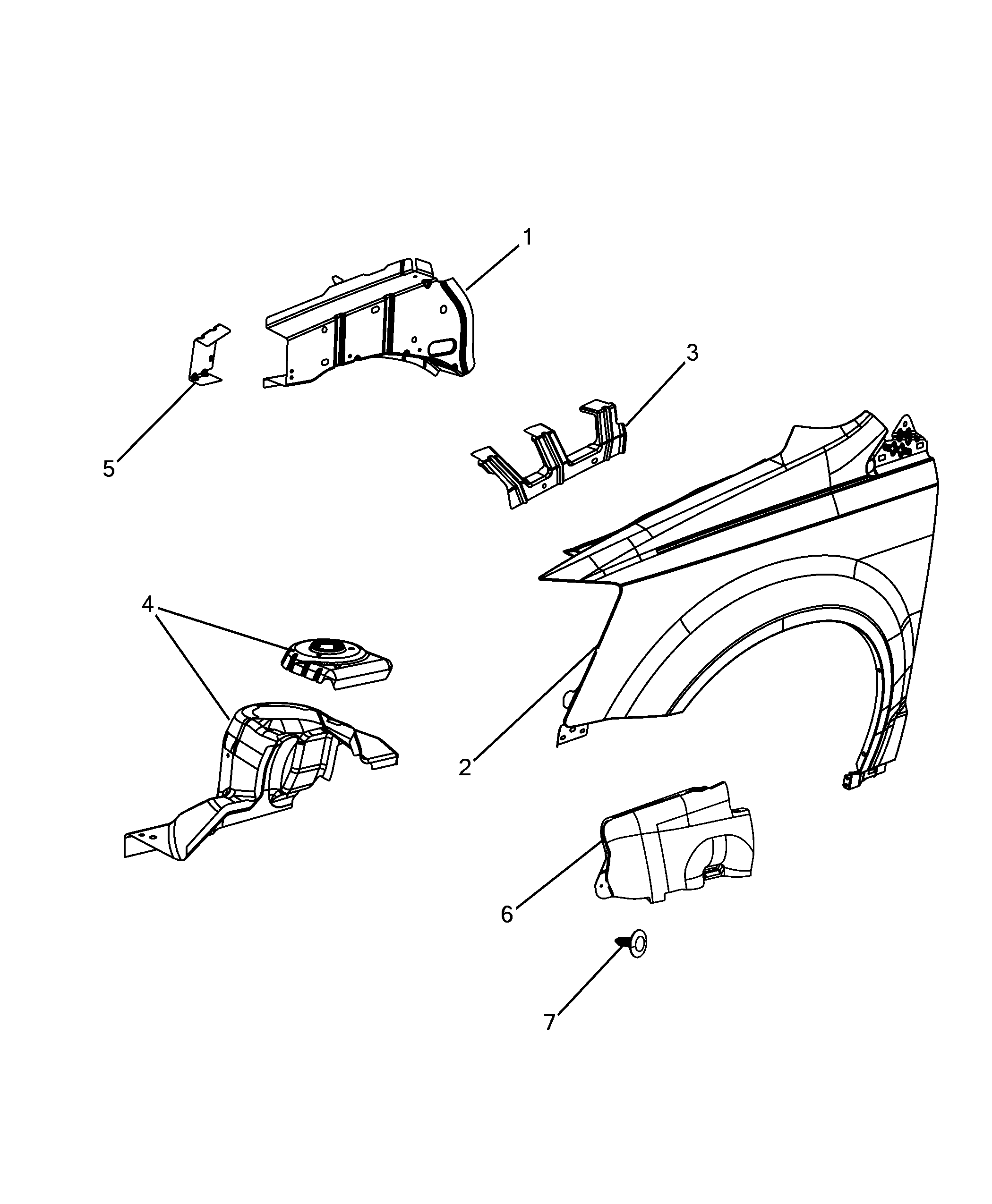 70018-010 FRONT MUDGUARD
