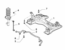 44301-030 CROSS ARM AND TORSION BAR