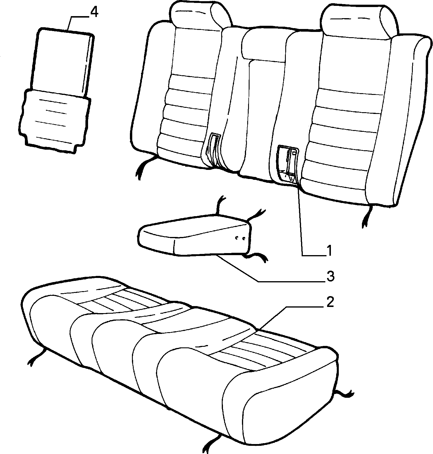 70615/00 REAR SEAT LINING 