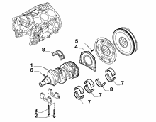 10103-010 ENGINE SHAFT AND HALF BEARING