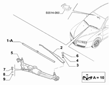 55514-010 WIPERS - ARM, BRUSHES AND MOTOR