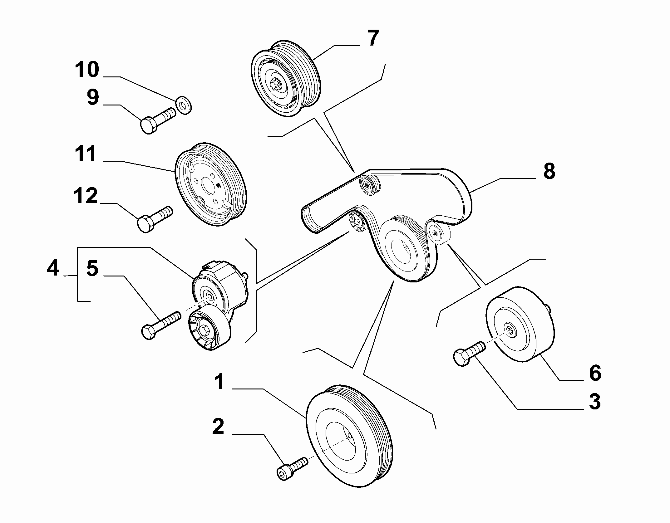 10115-010 BELTS AND PULLEYS