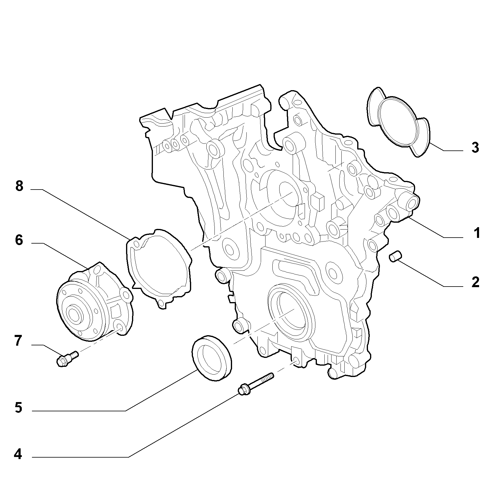10402-010 WATER PUMP AND GASKETS