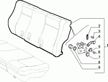 70613/00 REAR SEAT 