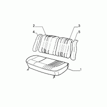 70615/02 REAR SEAT LINING