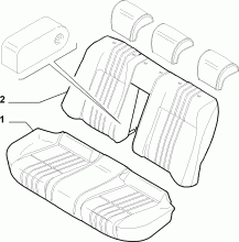 70615/00 REAR SEAT LINING