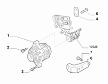 55301-010 ALTERNATOR AND MOUNTING