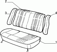 70615/01 REAR SEAT LINING