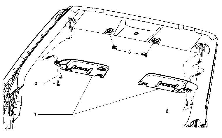 70525-010 SUN VISOR