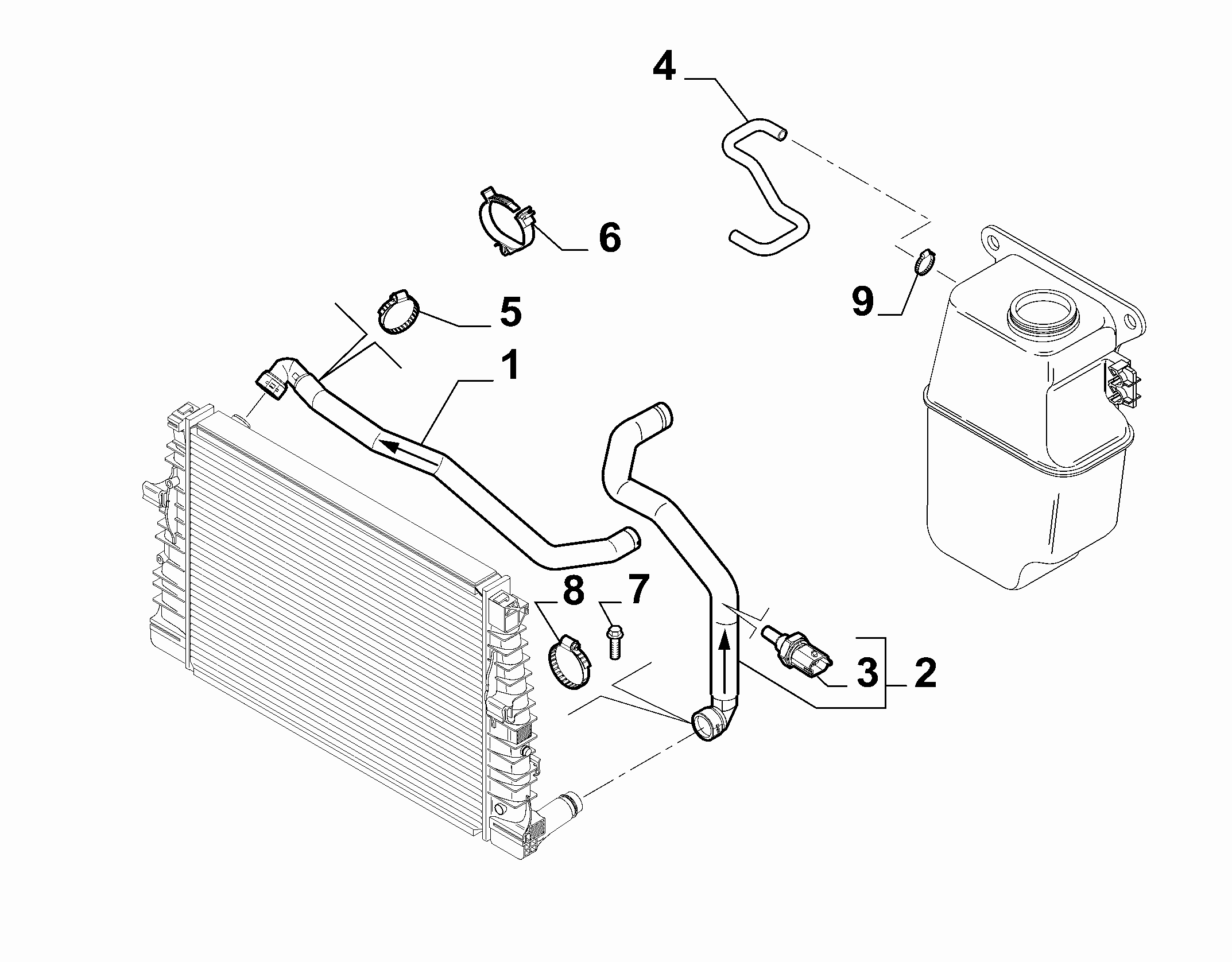10401-030 RADIATOR PIPING