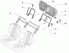 70613/01 REAR SEAT