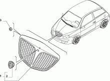 70722/00 РЕШЕТКА РАДИАТОРА 