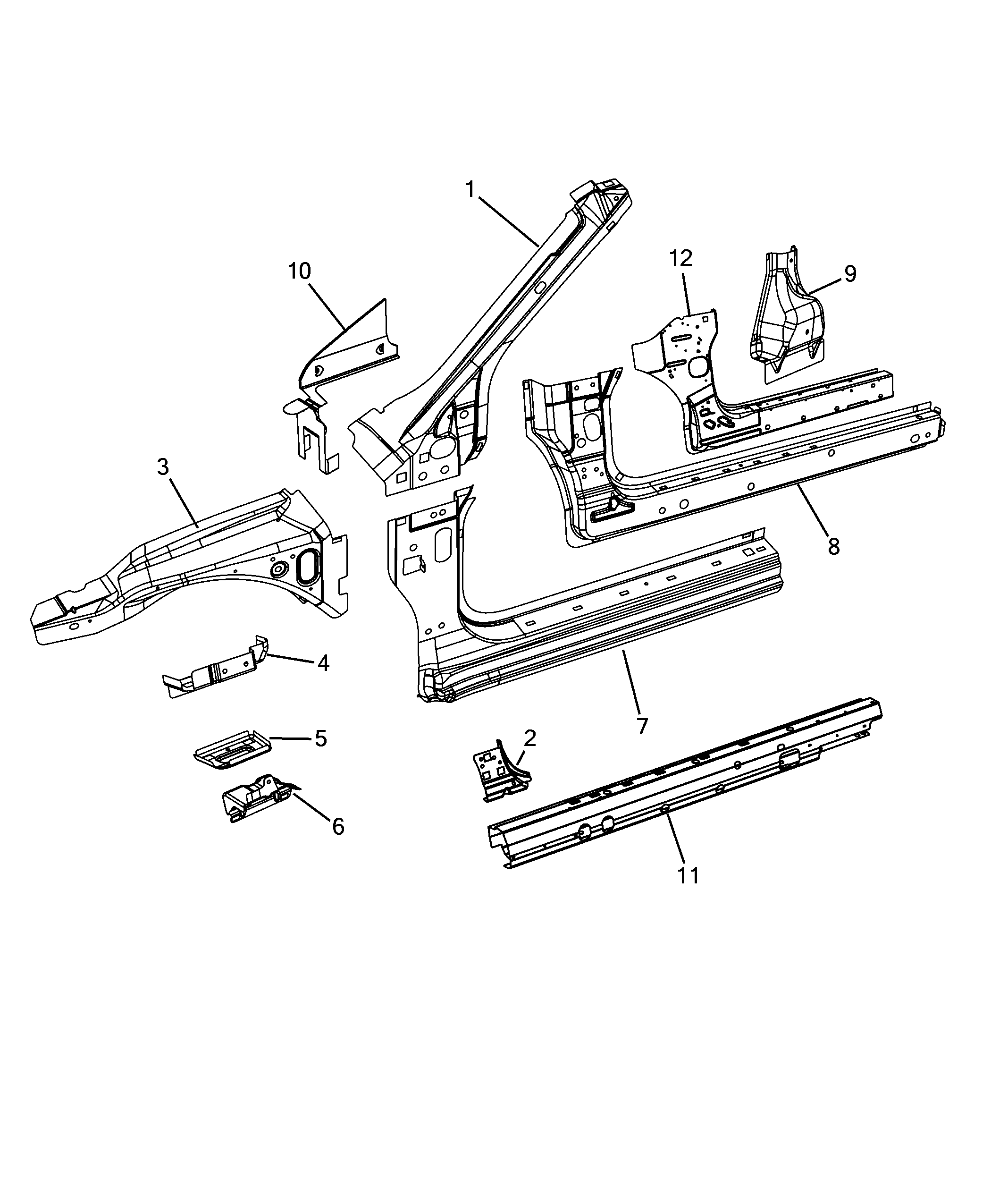 70022-010 VEHICLE LOWER CHASSIS