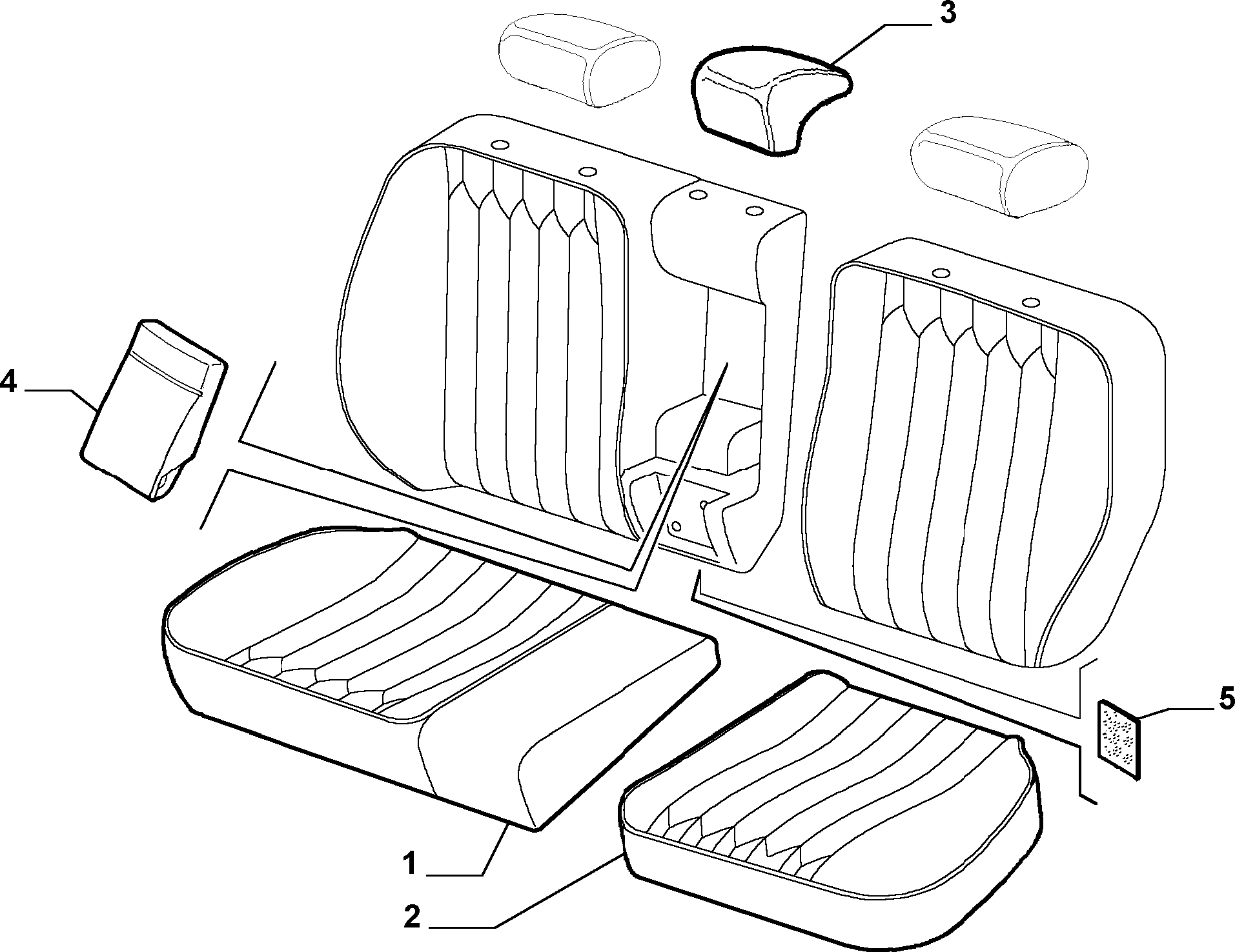 70615/03 REAR SEAT LINING