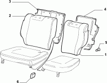 70613/00 REAR SEAT 