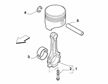 10105-010 COUPLING RODS AND HALF BEARINGS