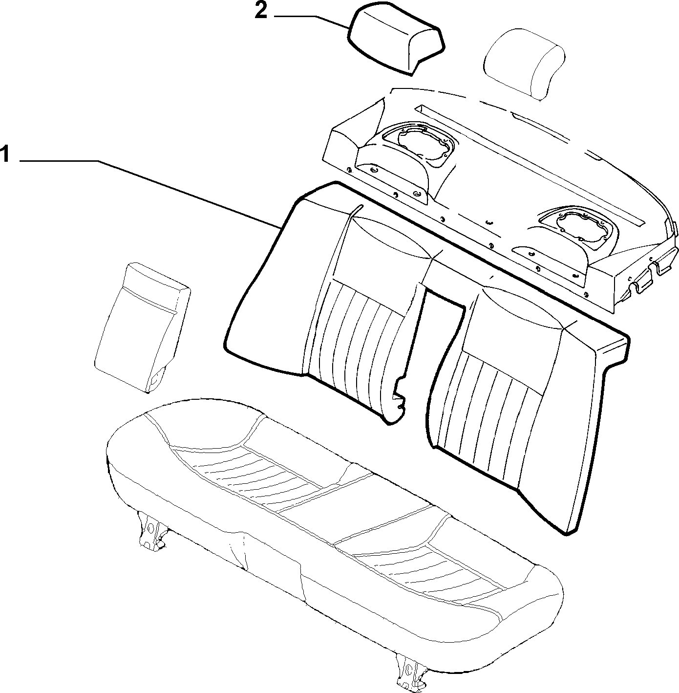 70615/00 REAR SEAT LINING