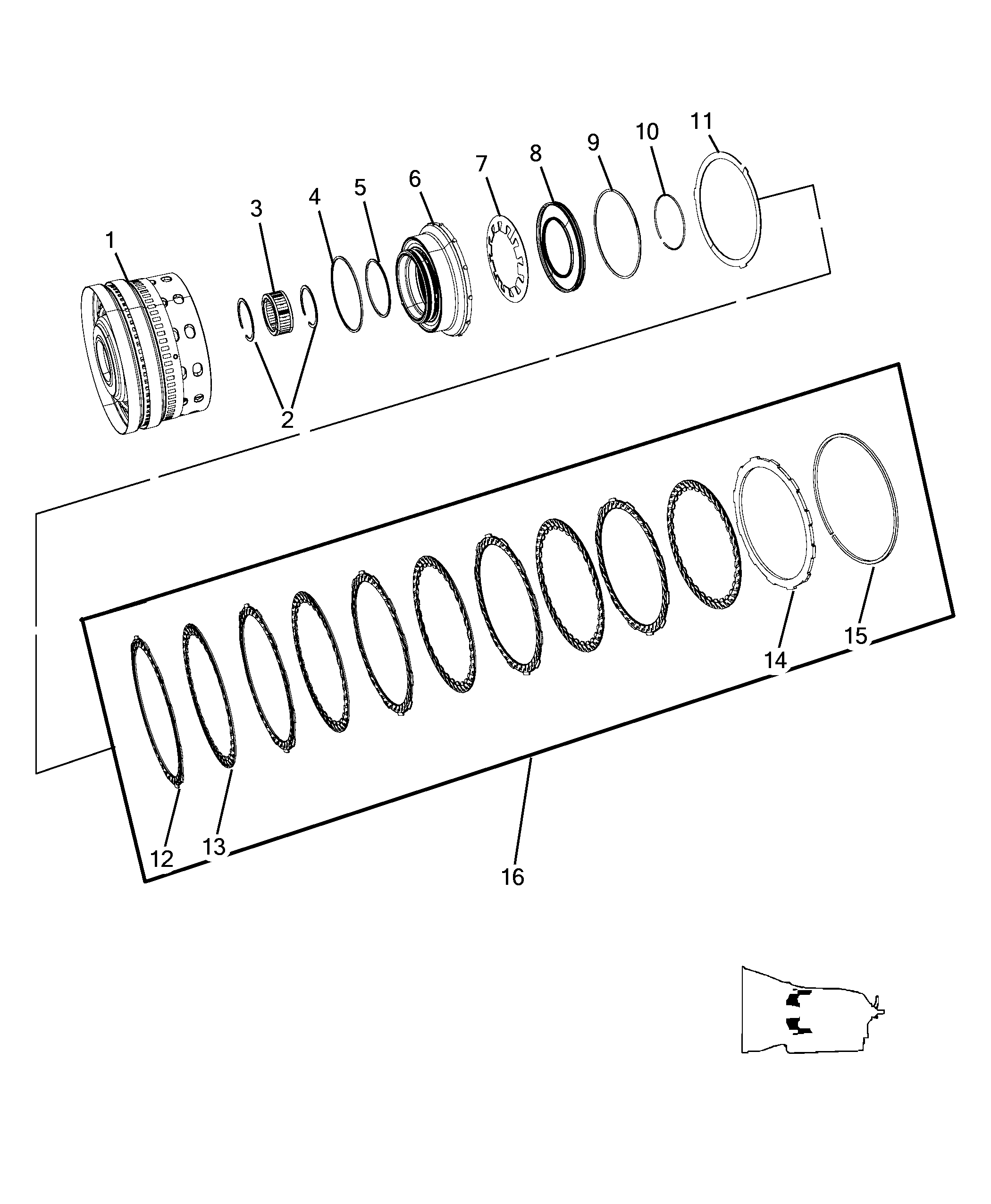 21201-080 AUTOMATIC TRANSMISSION INNER CLUTCH UNIT
