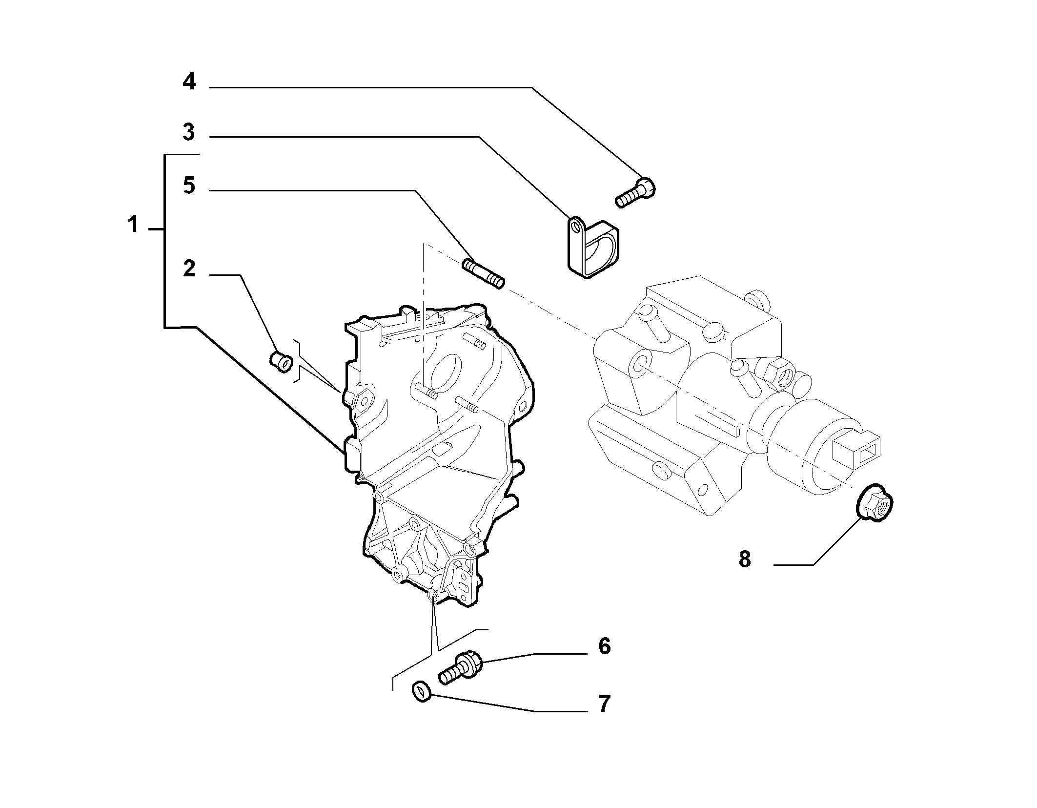 10226-015 ENGINE PUMP SUPPORTS