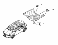 70006-060 SPARE TYRE HOUSING