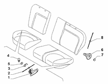 70613-030 REAR SEAT ADJUSTMENT DEVICE