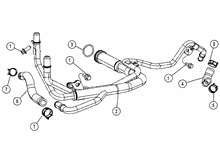 10402-020 THERMOSTAT AND WATER PIPES