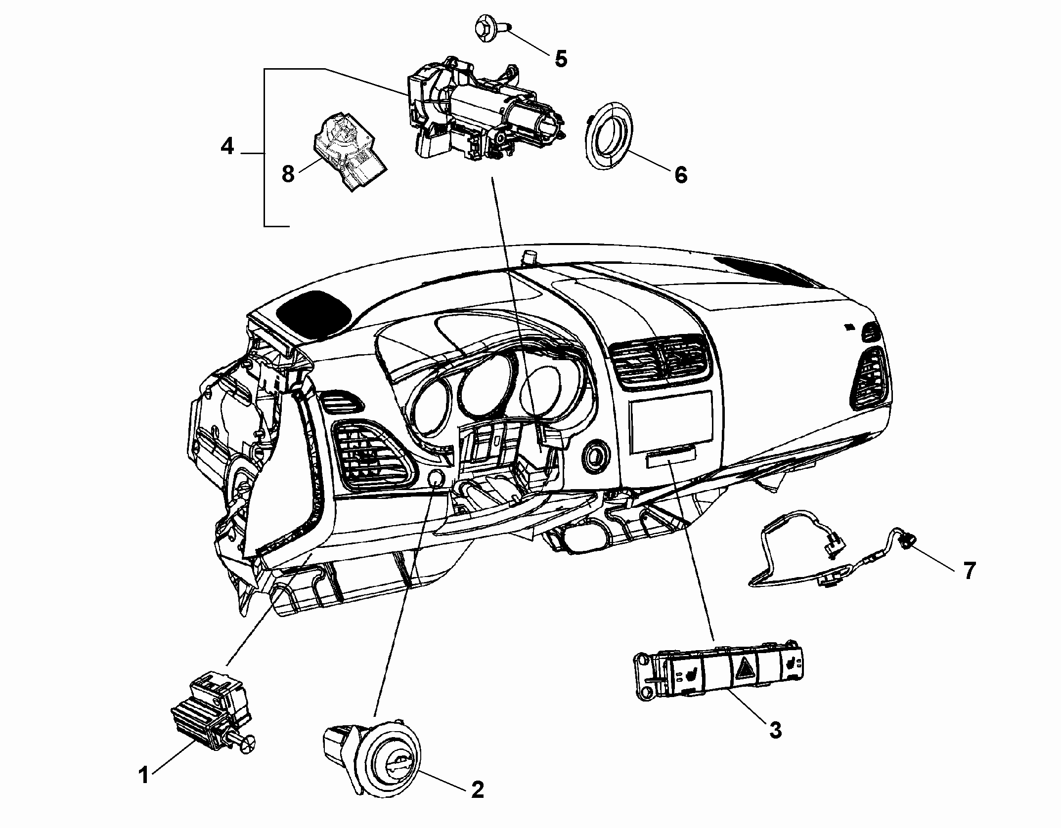 55503-020 DASHBOARD SWITCH