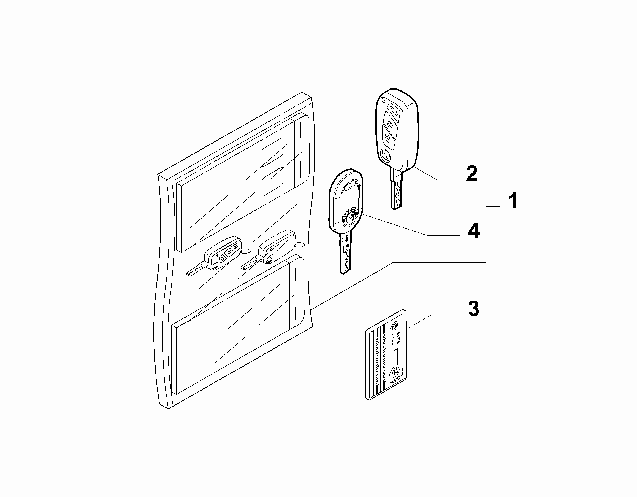 55202-020 KEY KIT AND OPENING SYSTEM