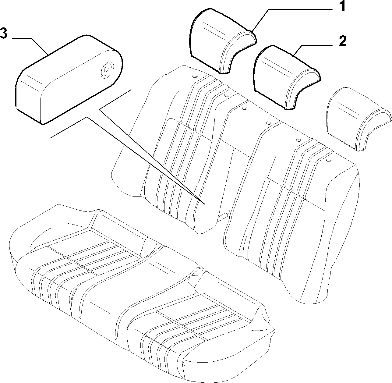 70615/00 REAR SEAT LINING