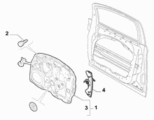 70129-040 FRONT ELECTRIC WINDOW 