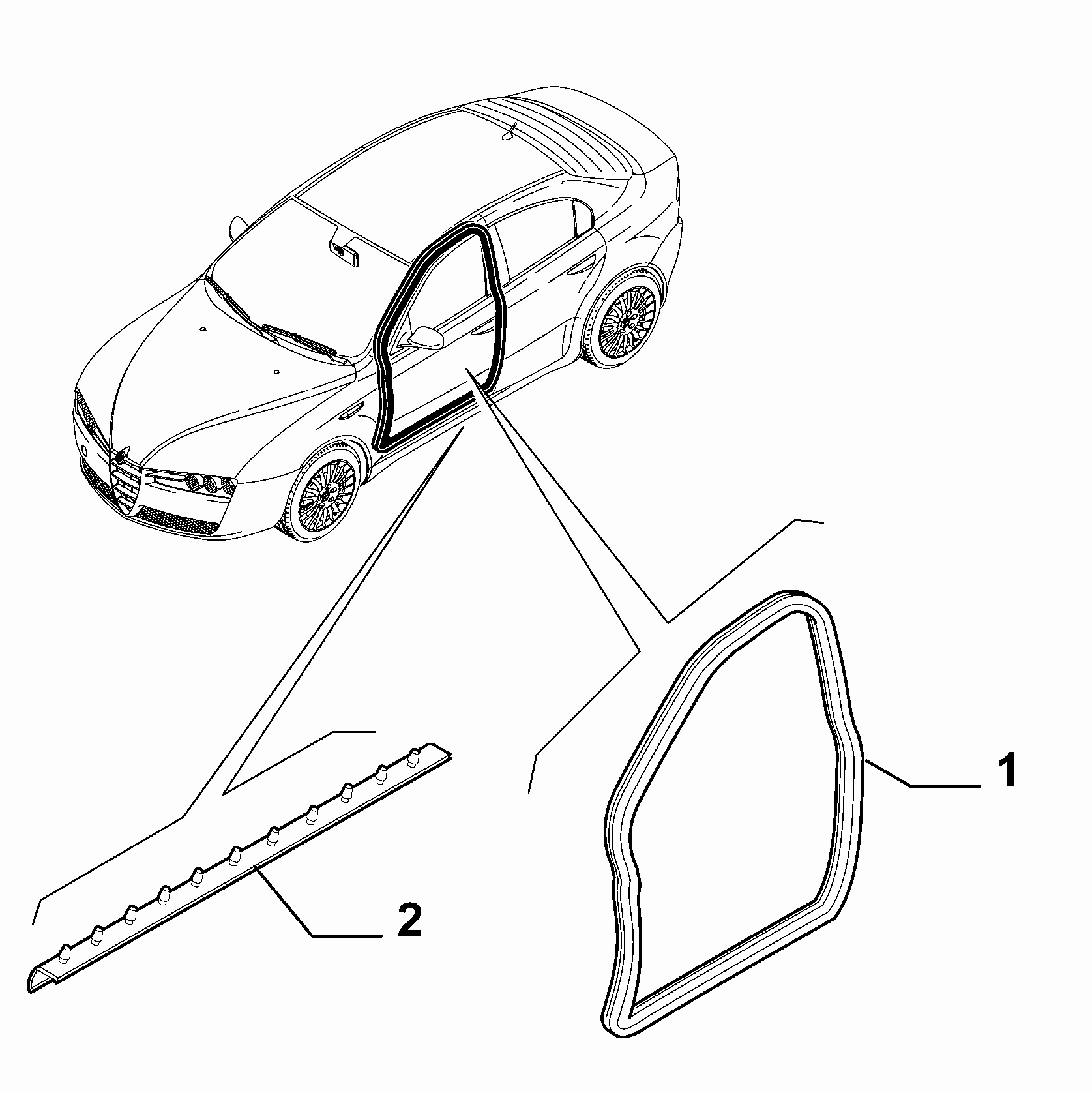 70129-080 FRONT DOOR RING GASKET
