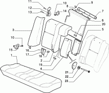 70613/01 REAR SEAT