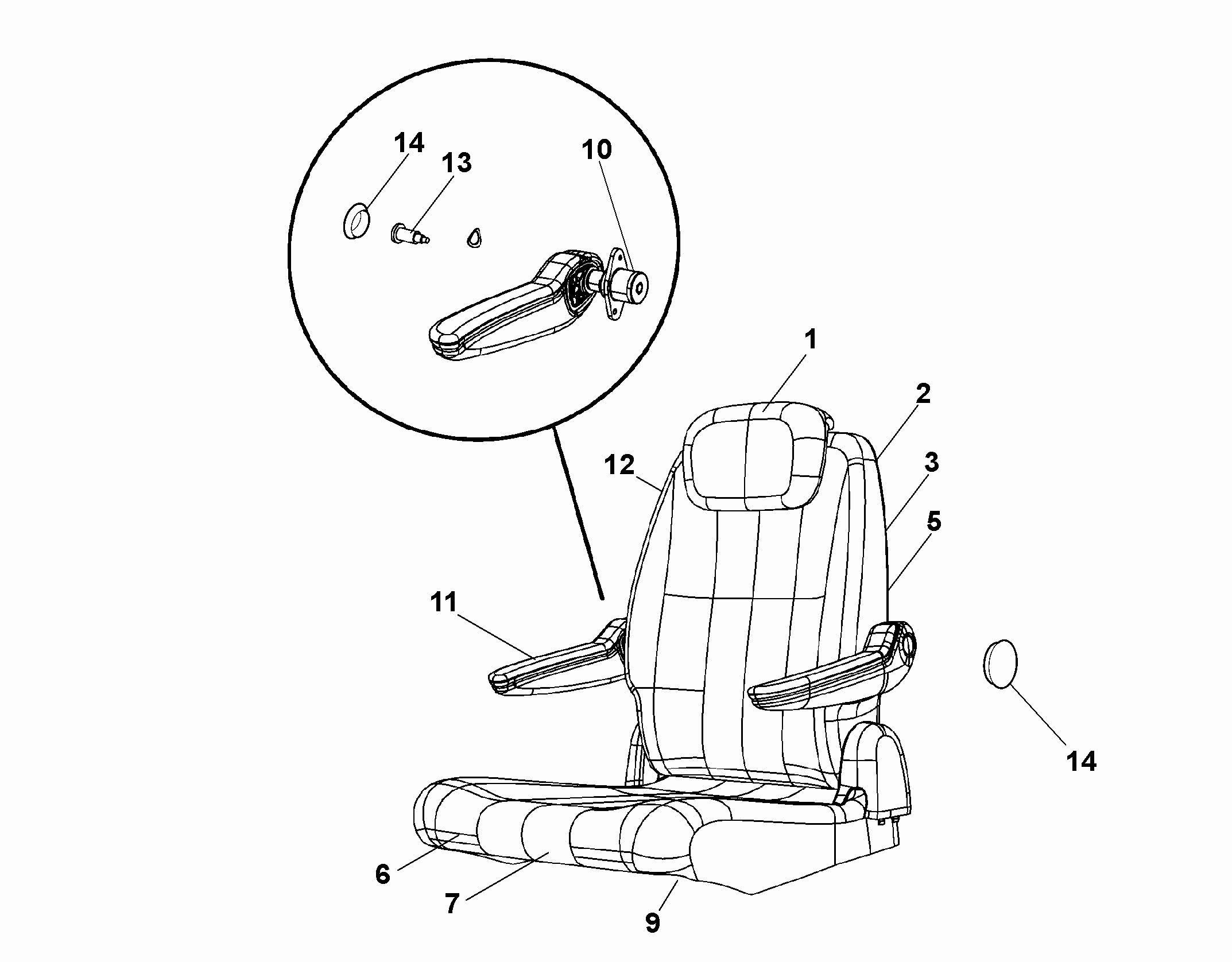70615-010 REAR SEAT LINING 
