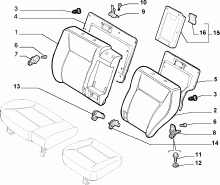 70613/01 REAR SEAT
