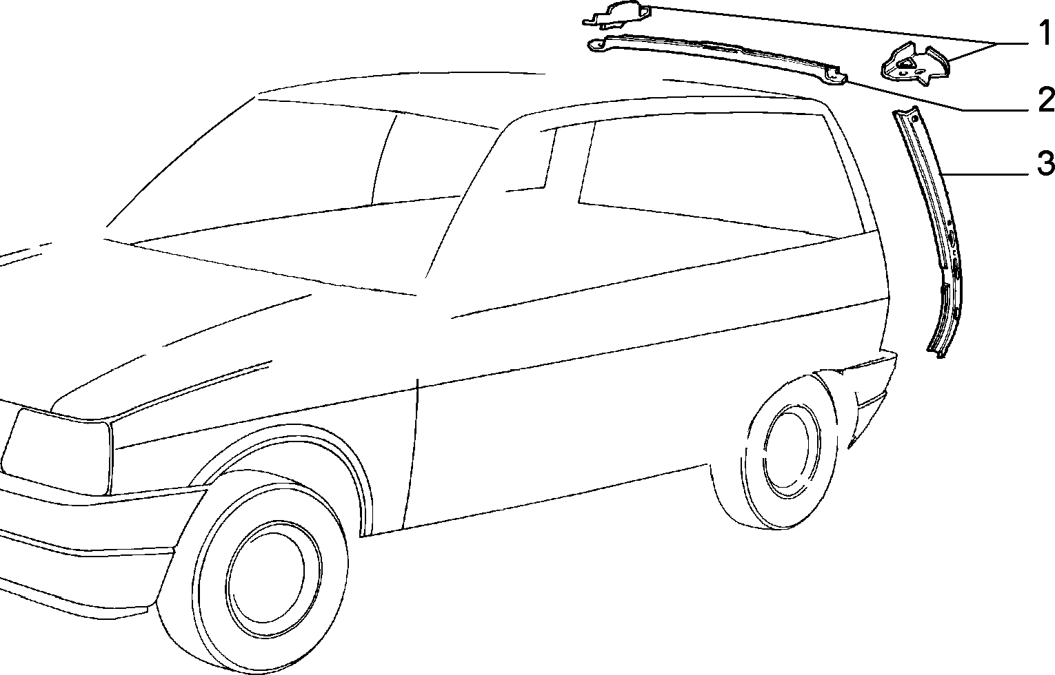 70004/00 КУЗОВ, РАМЫ (ЗАДНЯЯ ЧАСТЬ) 