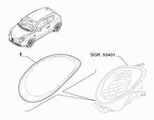 70712-040 OUTER MOULDINGS, HEADLAMP AREA