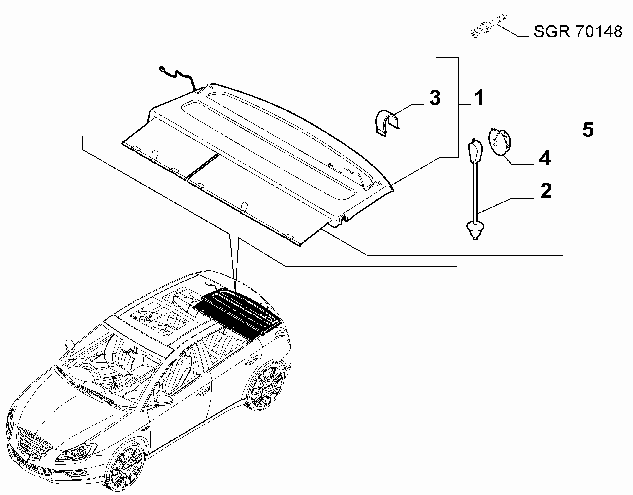 70523-070 PARCEL SHELF