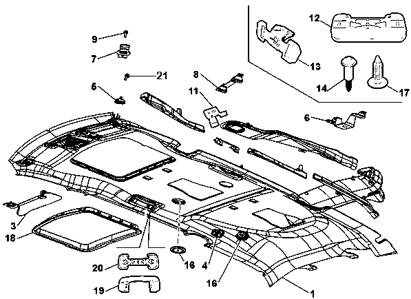 70523-010 INTERNAL ROOF LINING