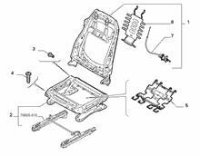 70601-020 FRONT SEAT FRAME